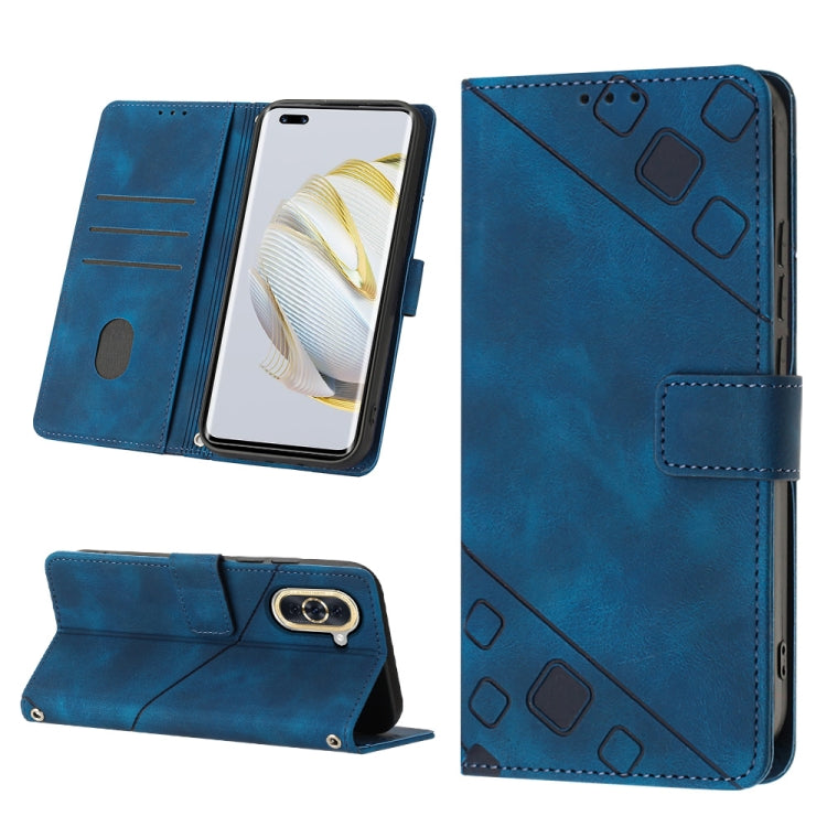 For Huawei nova 10 Pro Skin-feel Embossed Leather Phone Case