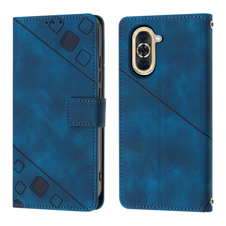For Huawei nova 10 Pro Skin-feel Embossed Leather Phone Case