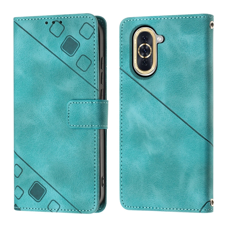 For Huawei nova 10 Pro Skin-feel Embossed Leather Phone Case