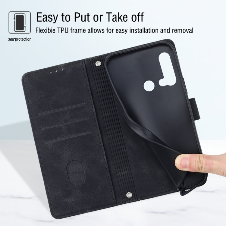 For Huawei P20 lite 2019 / nova 5i Skin-feel Embossed Leather Phone Case