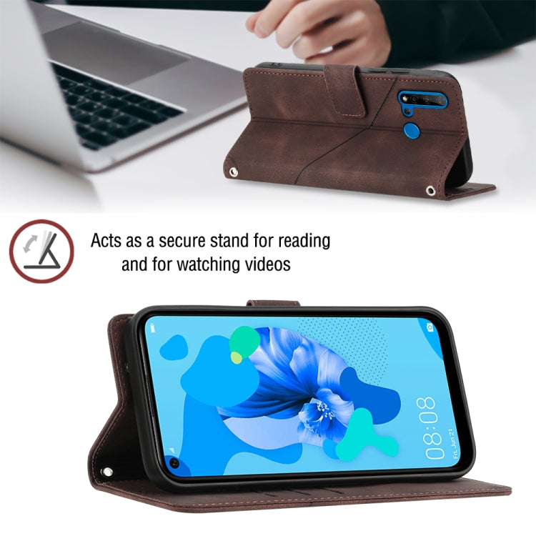 For Huawei P20 lite 2019 / nova 5i Skin-feel Embossed Leather Phone Case