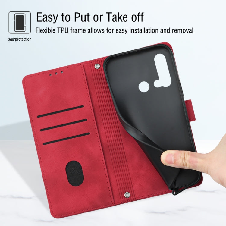 For Huawei P20 lite 2019 / nova 5i Skin-feel Embossed Leather Phone Case