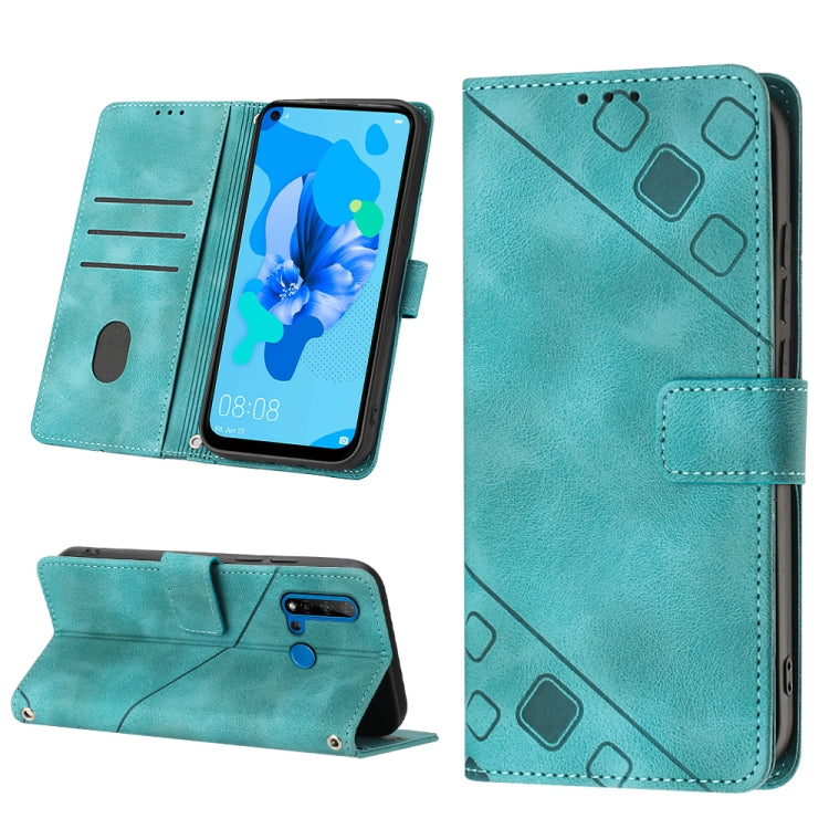 For Huawei P20 lite 2019 / nova 5i Skin-feel Embossed Leather Phone Case