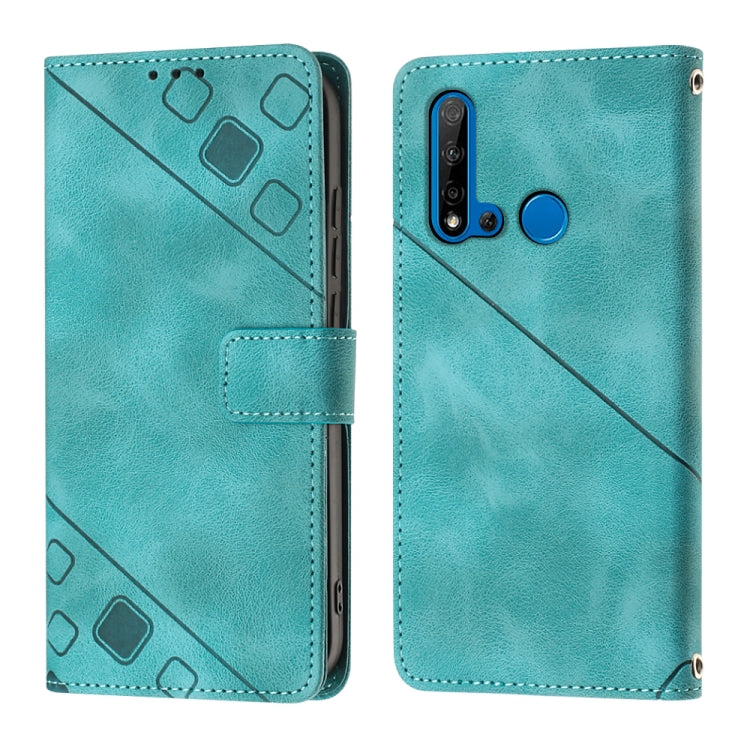 For Huawei P20 lite 2019 / nova 5i Skin-feel Embossed Leather Phone Case