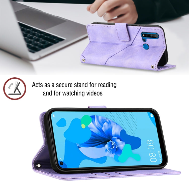 For Huawei P20 lite 2019 / nova 5i Skin-feel Embossed Leather Phone Case