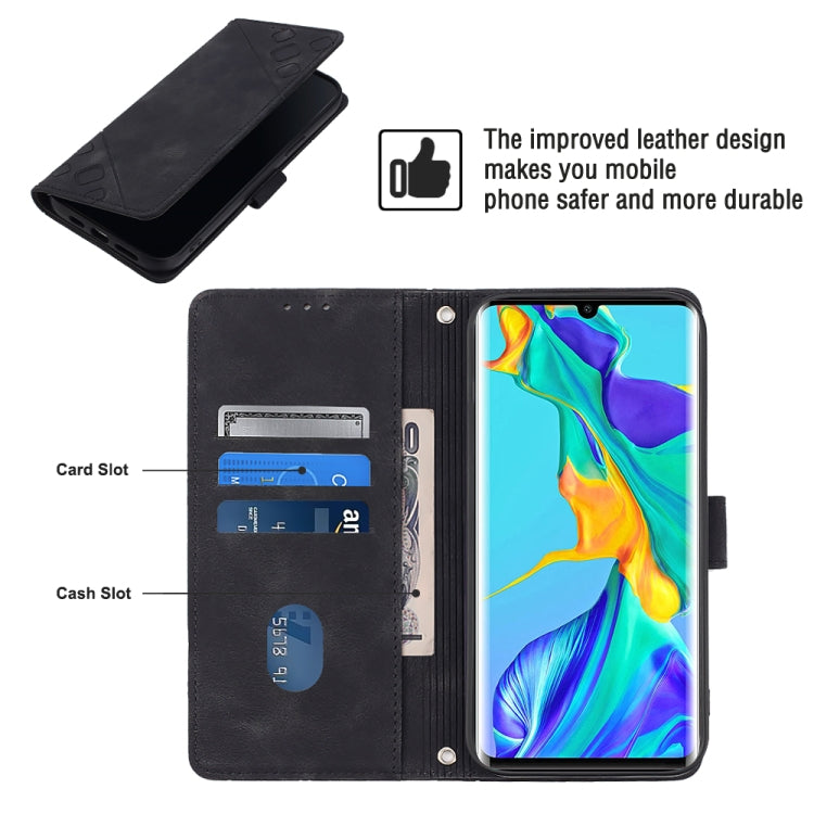 For Huawei P30 Pro Skin-feel Embossed Leather Phone Case