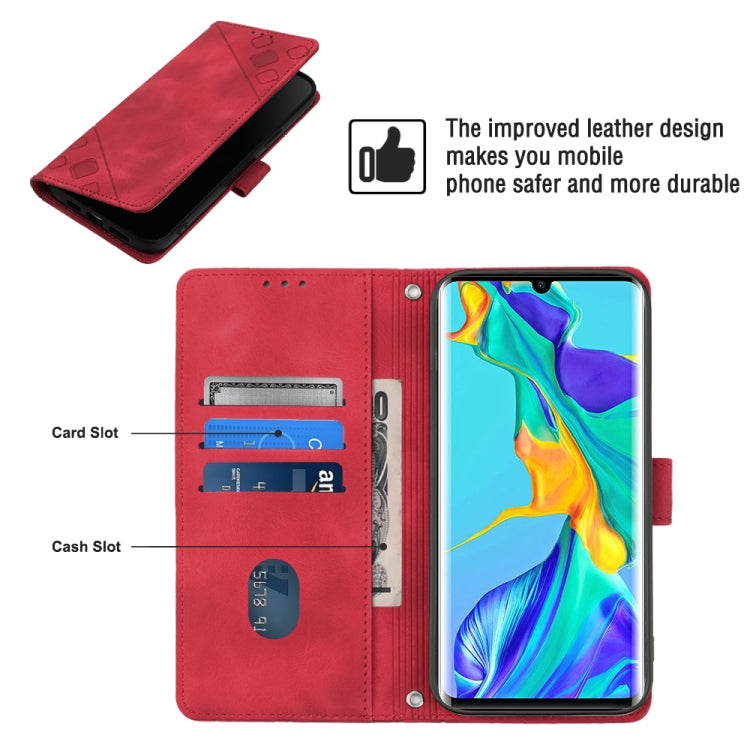 For Huawei P30 Pro Skin-feel Embossed Leather Phone Case
