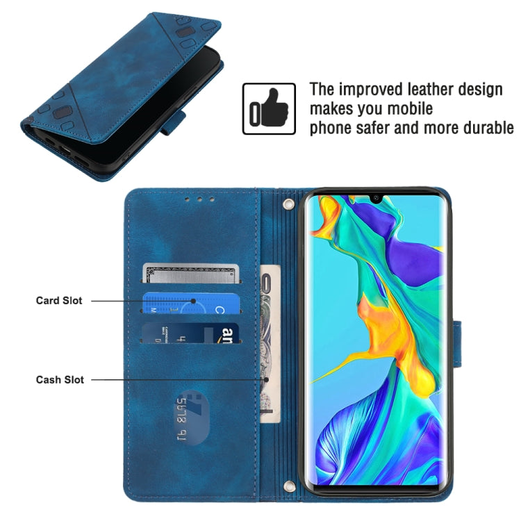 For Huawei P30 Pro Skin-feel Embossed Leather Phone Case