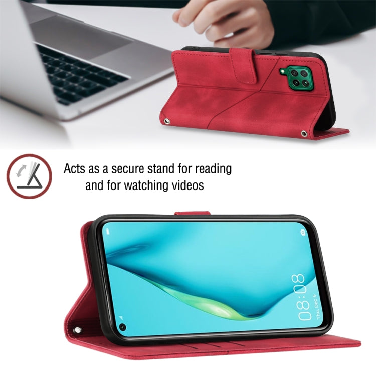 For Huawei P40 lite/nova 6 SE / nova 7i Skin-feel Embossed Leather Phone Case