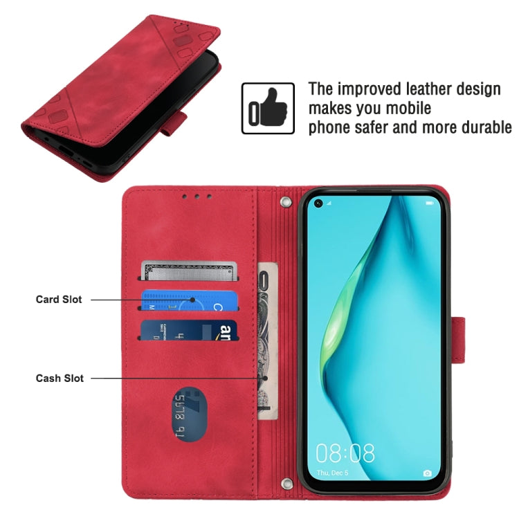 For Huawei P40 lite/nova 6 SE / nova 7i Skin-feel Embossed Leather Phone Case