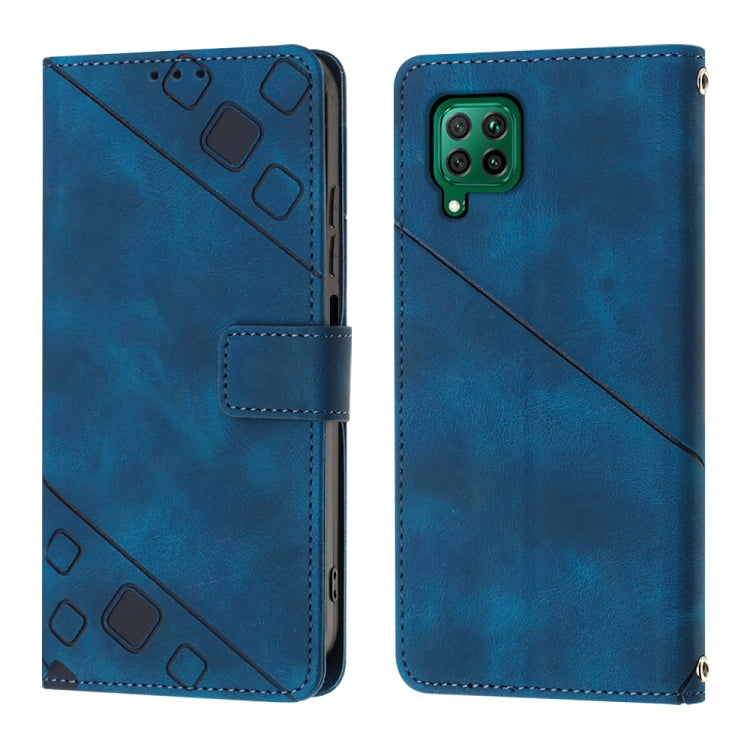 For Huawei P40 lite/nova 6 SE / nova 7i Skin-feel Embossed Leather Phone Case