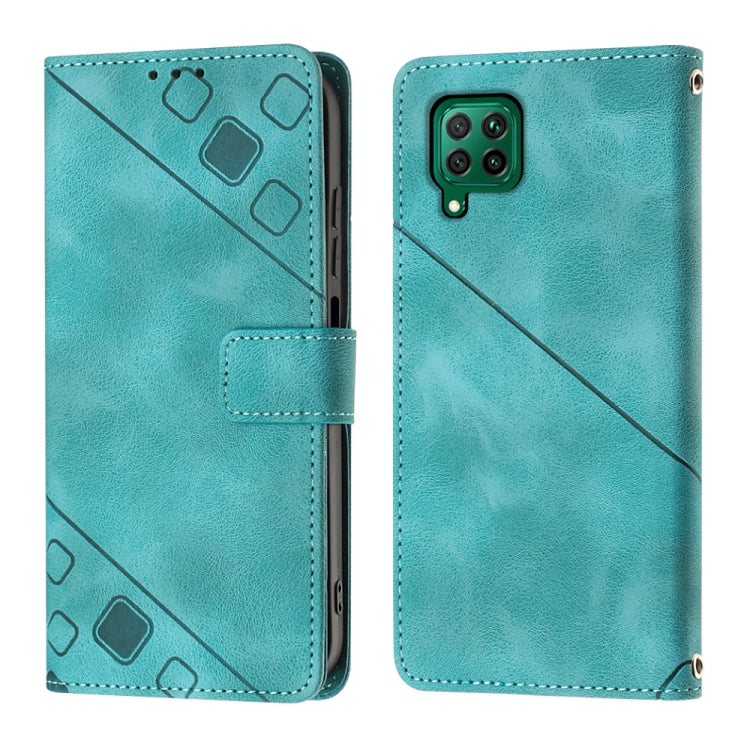 For Huawei P40 lite/nova 6 SE / nova 7i Skin-feel Embossed Leather Phone Case