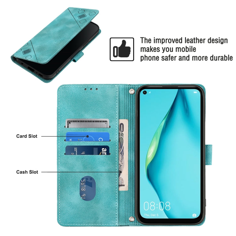 For Huawei P40 lite/nova 6 SE / nova 7i Skin-feel Embossed Leather Phone Case