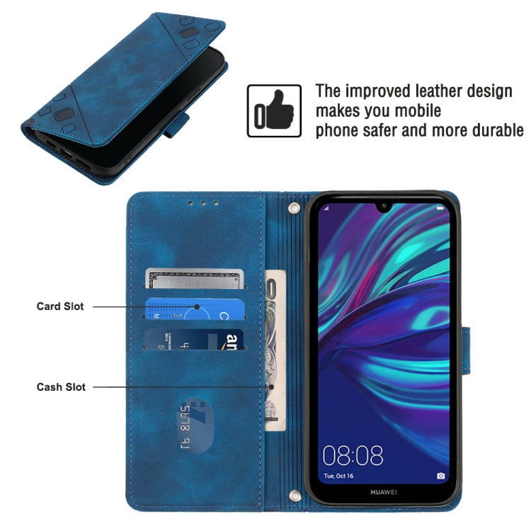 For Huawei Y7 2019 / Enjoy 9 Skin-feel Embossed Leather Phone Case