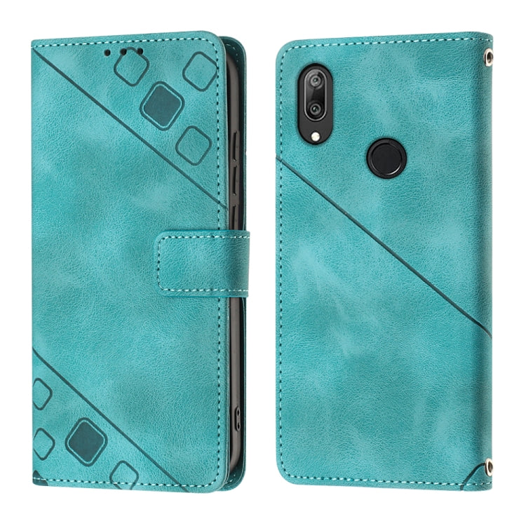 For Huawei Y7 2019 / Enjoy 9 Skin-feel Embossed Leather Phone Case