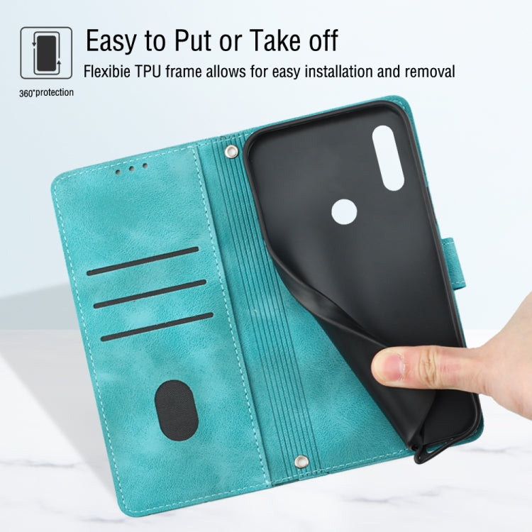 For Huawei Y7 2019 / Enjoy 9 Skin-feel Embossed Leather Phone Case