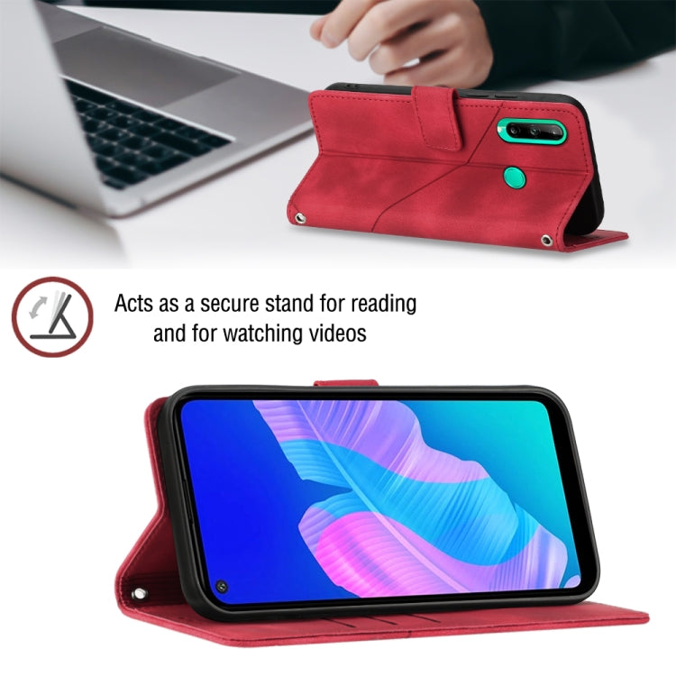 For Huawei Y7p/Honor 9C Global/P40 lite E Skin-feel Embossed Leather Phone Case