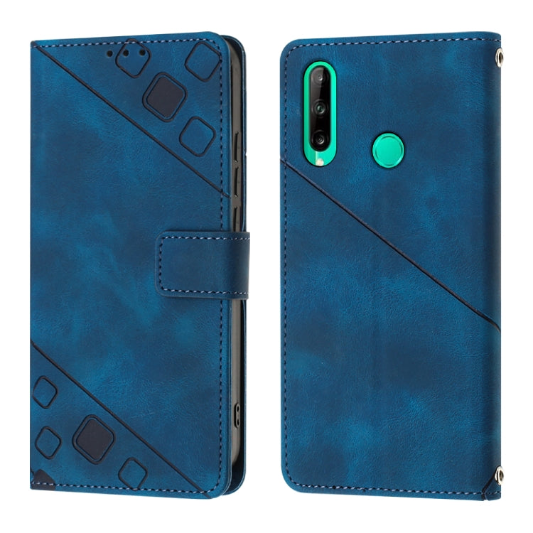For Huawei Y7p/Honor 9C Global/P40 lite E Skin-feel Embossed Leather Phone Case