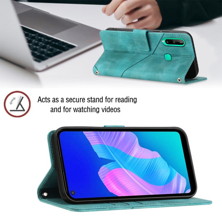 For Huawei Y7p/Honor 9C Global/P40 lite E Skin-feel Embossed Leather Phone Case