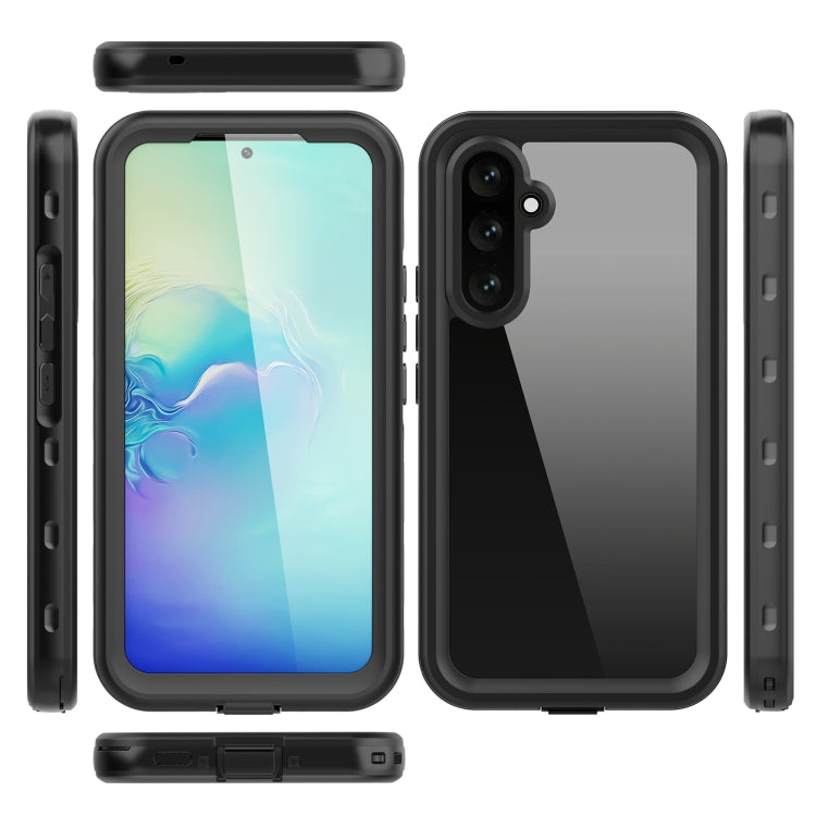 For Samsung Galaxy A54 5G RedPepper Transparent Dot Shockproof Waterproof PC + TPU Phone Case(Black)