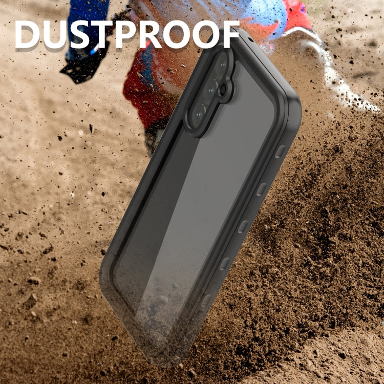 For Samsung Galaxy A54 5G RedPepper Transparent Dot Shockproof Waterproof PC + TPU Phone Case(Black)