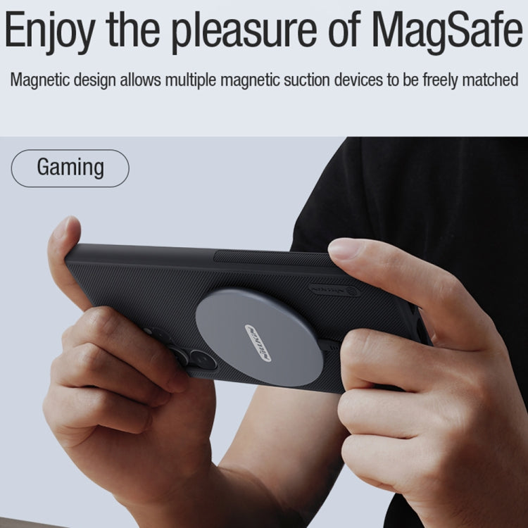 For Samsung Galaxy S22 Ultra 5G NILLKIN Frosted Shield Pro MagSafe PC + TPU Phone Case(Black)