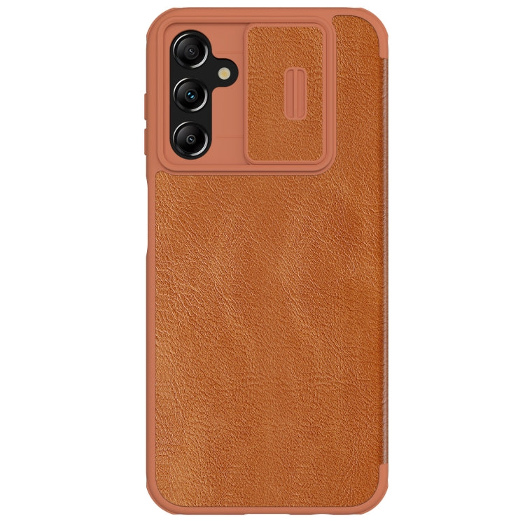 For Samsung Galaxy A14 4G NILLKIN QIN Series Pro Sliding Camera Cover Design Leather Phone Case