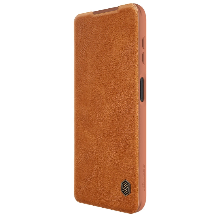 For Samsung Galaxy A14 4G NILLKIN QIN Series Pro Sliding Camera Cover Design Leather Phone Case