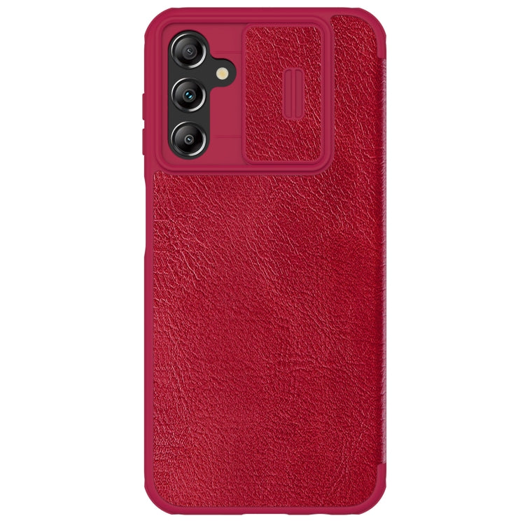 For Samsung Galaxy A14 4G NILLKIN QIN Series Pro Sliding Camera Cover Design Leather Phone Case