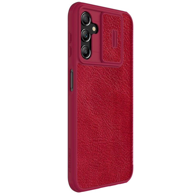 For Samsung Galaxy A14 4G NILLKIN QIN Series Pro Sliding Camera Cover Design Leather Phone Case