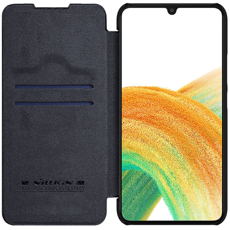 For Samsung Galaxy A34 5G NILLKIN QIN Series Crazy Horse Texture Leather Case