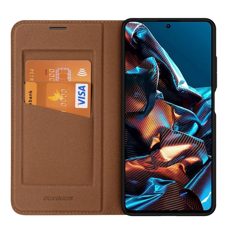 For Xiaomi Redmi Note 12 Pro 5G Global / Poco X5 Pro 5G DUX DUCIS Skin X2 Series Horizontal Flip Leather Phone Case