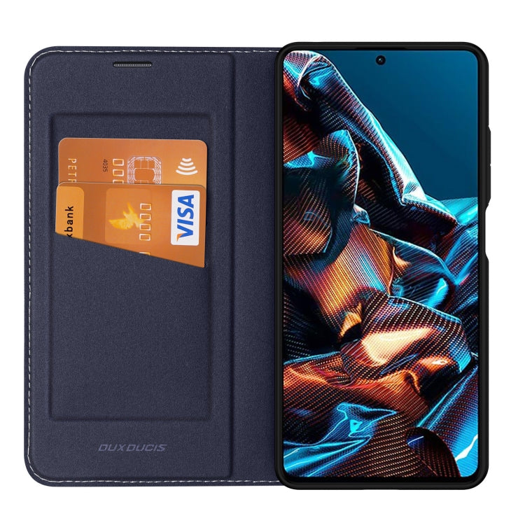 For Xiaomi Redmi Note 12 Pro 5G Global / Poco X5 Pro 5G DUX DUCIS Skin X2 Series Horizontal Flip Leather Phone Case