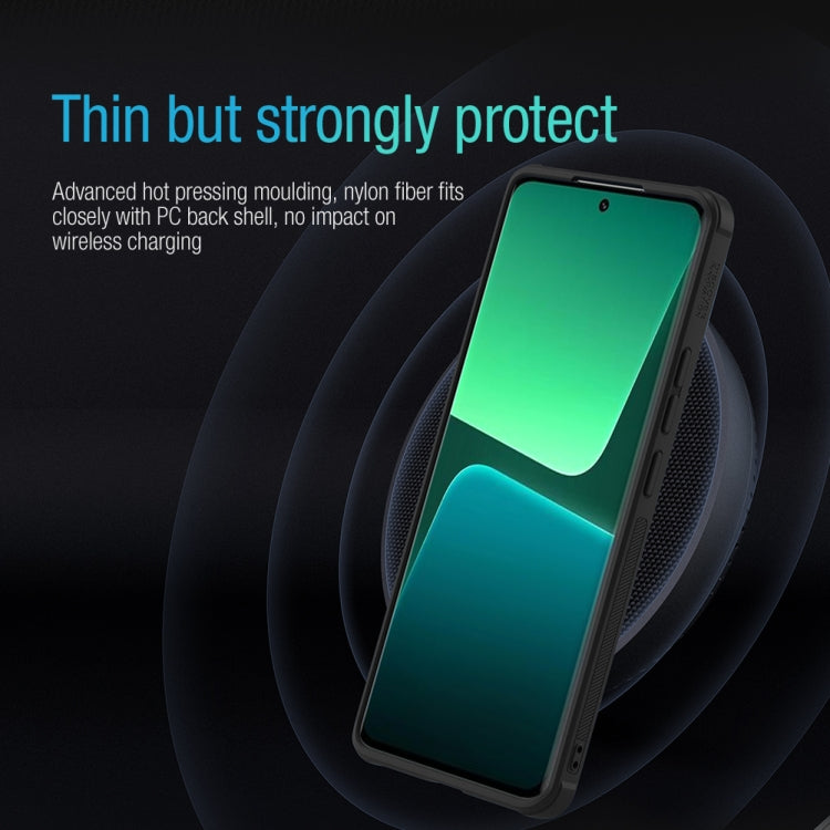 For Xiaomi 13 Pro NILLKIN 3D Textured Nylon Fiber TPU + PC Phone Case(Black)