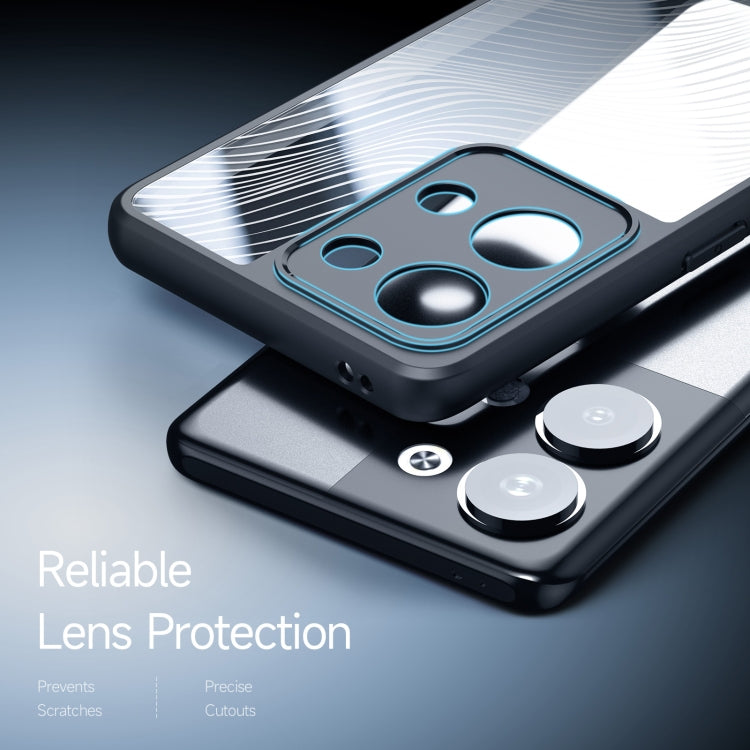 For OPPO Reno9 / Reno9 Pro DUX DUCIS Aimo Series TPU + PC Frosted Feel Phone Case(Black)