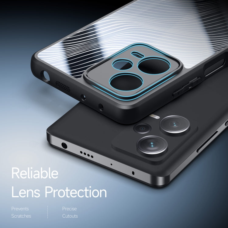For Xiaomi Redmi Note 12 Pro+ 5G Global DUX DUCIS Aimo Series TPU + PC Frosted Feel Phone Case(Black)