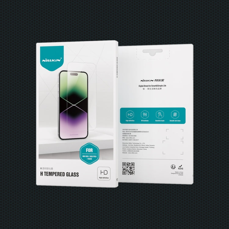 NILLKIN H 0.33mm 9H Explosion-proof Tempered Glass Film For Xiaomi Redmi K60 / K60 Pro / K60E
