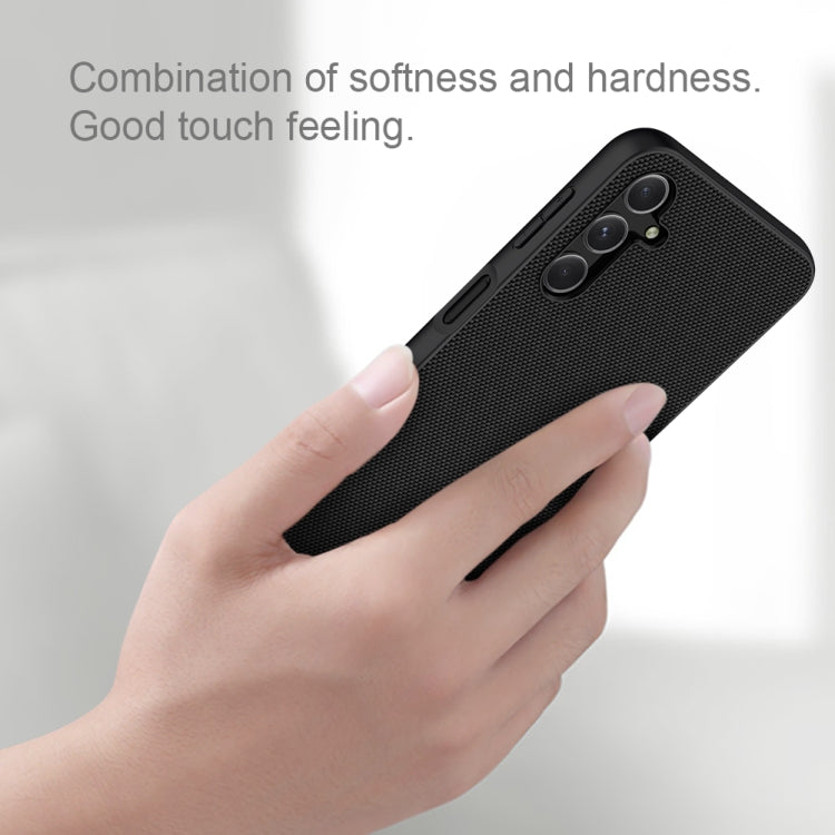 For Samsung Galaxy A24 NILLKIN Shockproof TPU + PC Textured Phone Case(Black)