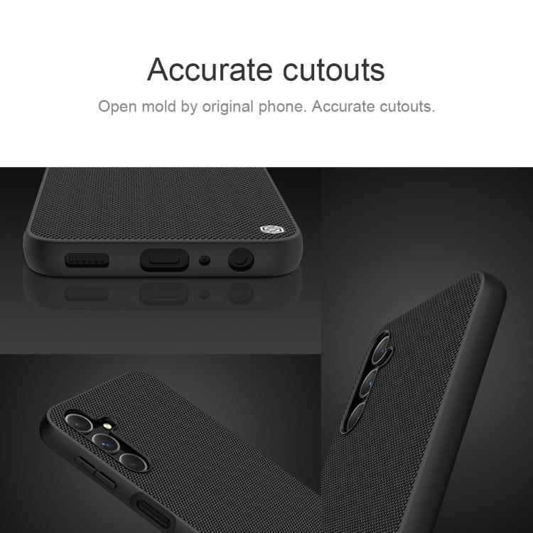 For Samsung Galaxy A24 NILLKIN Shockproof TPU + PC Textured Phone Case(Black)