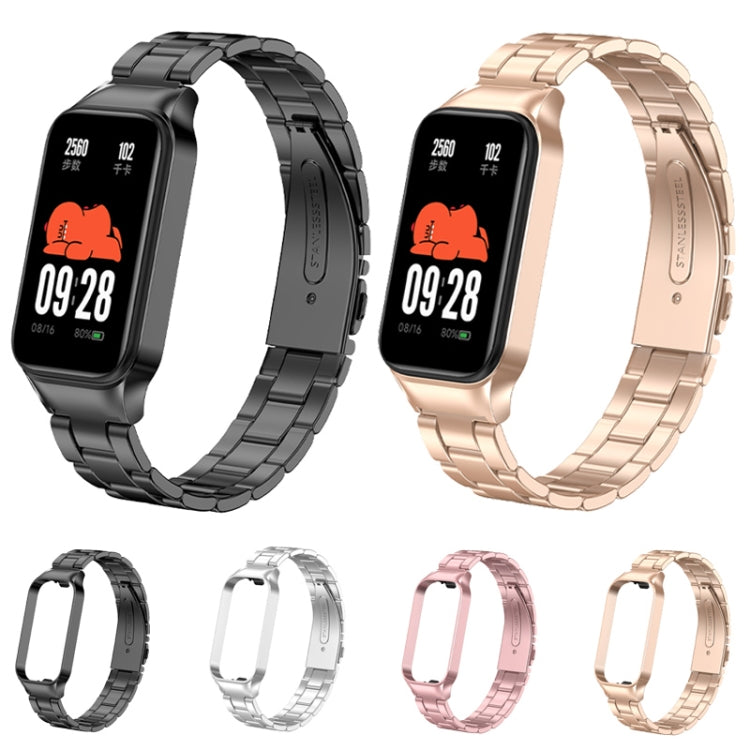 For Redmi Band 2 Three-bead Metal Watch Band