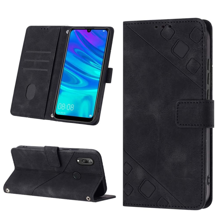 For Honor 10 Lite / Huawei P smart 2019 Skin-feel Embossed Leather Phone Case