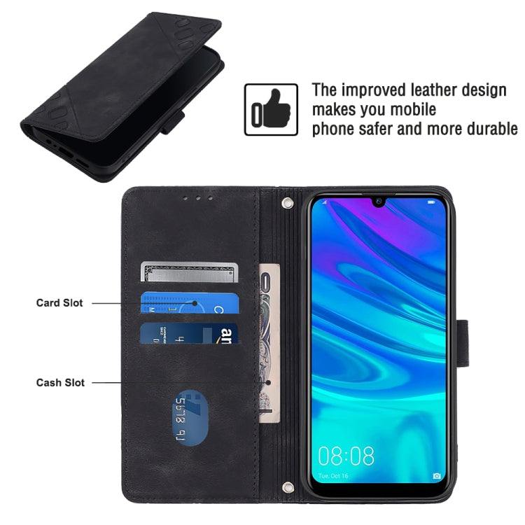 For Honor 10X Lite Skin-feel Embossed Leather Phone Case