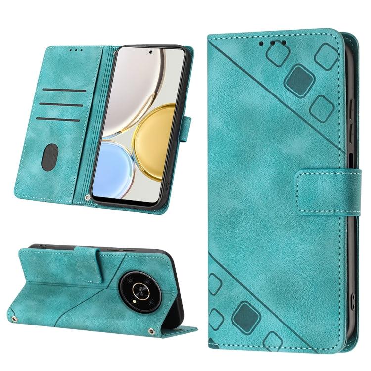 For Honor Magic4 Lite/X30/X9 4G/5G/X40 GT Skin-feel Embossed Leather Phone Case