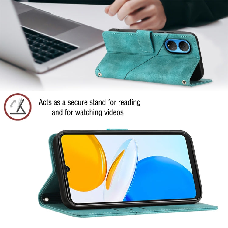 For Honor X7 4G/Play 30 Plus Skin-feel Embossed Leather Phone Case