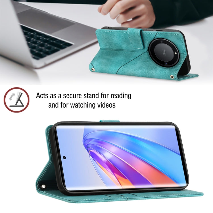 For Honor X9a 5G/Magic5 Lite Skin-feel Embossed Leather Phone Case