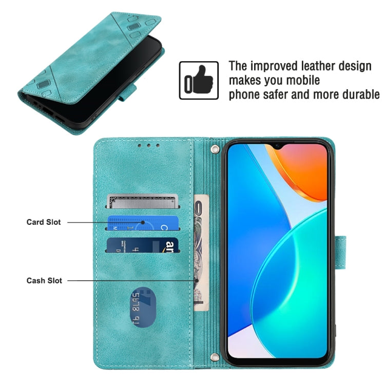 For Honor X6 / X8 5G Skin-feel Embossed Leather Phone Case