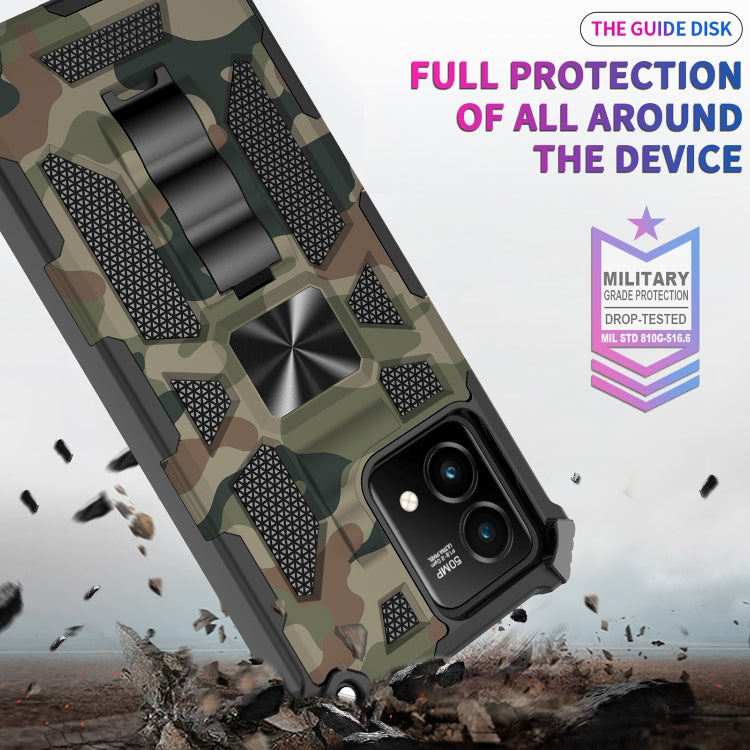 For Motorola Moto G Stylus 5G 2023 Camouflage Armor Kickstand TPU + PC Magnetic Phone Case