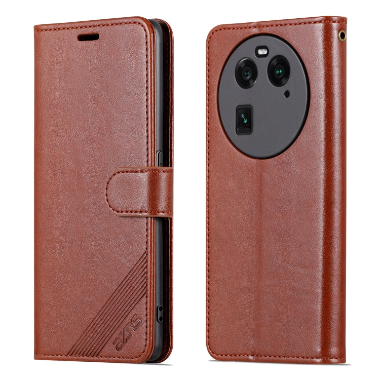 For OPPO Find X6 AZNS Sheepskin Texture Flip Leather Phone Case