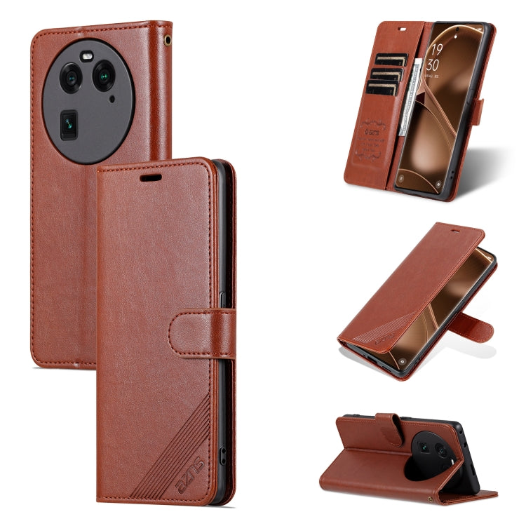 For OPPO Find X6 Pro AZNS Sheepskin Texture Flip Leather Phone Case