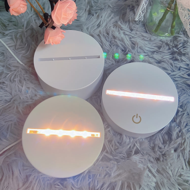A189 LED Colorful 3D Night Light Bluetooth Speaker Base